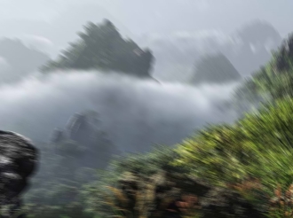 Je marche dans une forêt de nuages
