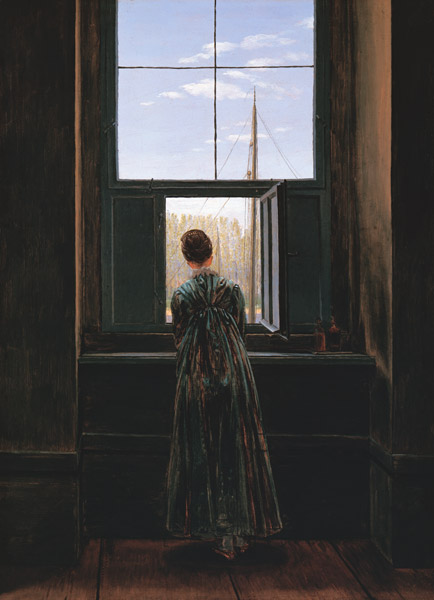 femme fenetre